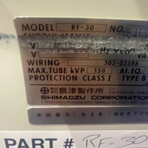 RF-30 / 503-03596   Shimadzu Collimators